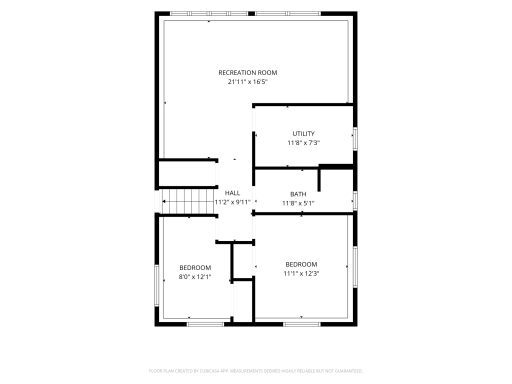 Lower level floor plan