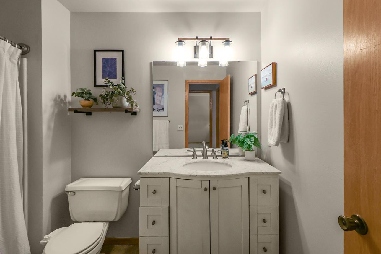 Full bath, designer tall-height vanity