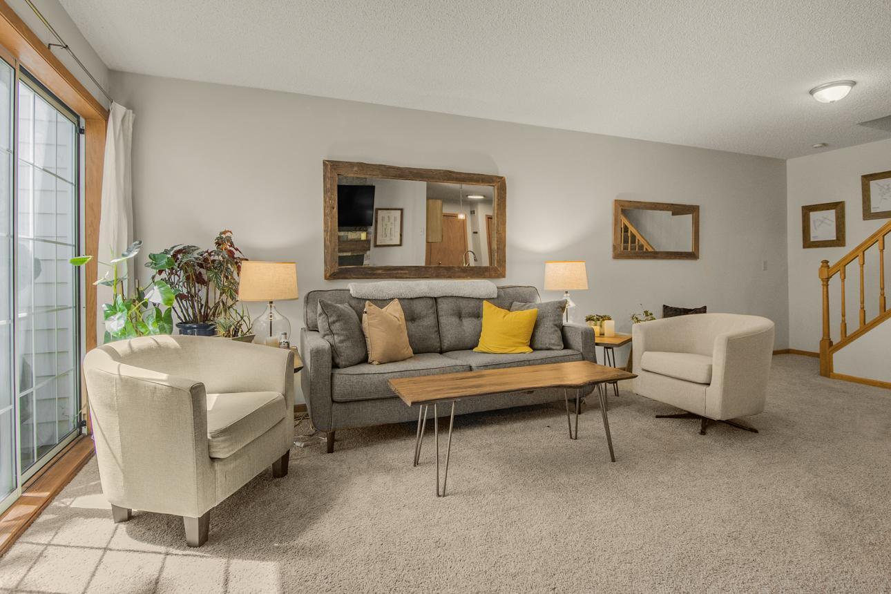 Check out the natural light coming through that sliding door