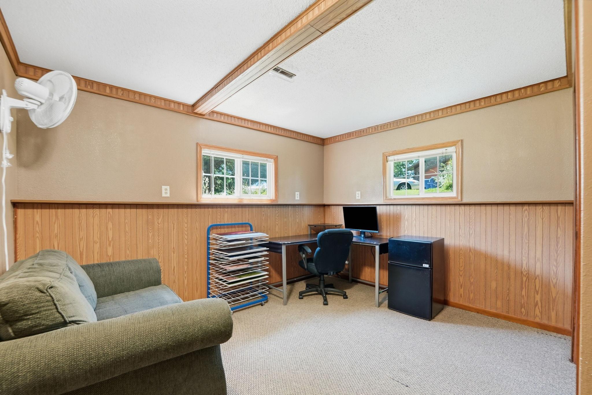 1 of 2 lower level bedrooms