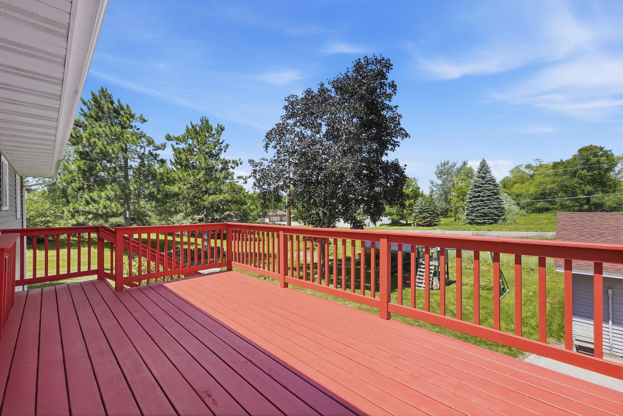 Freshly painted deck!