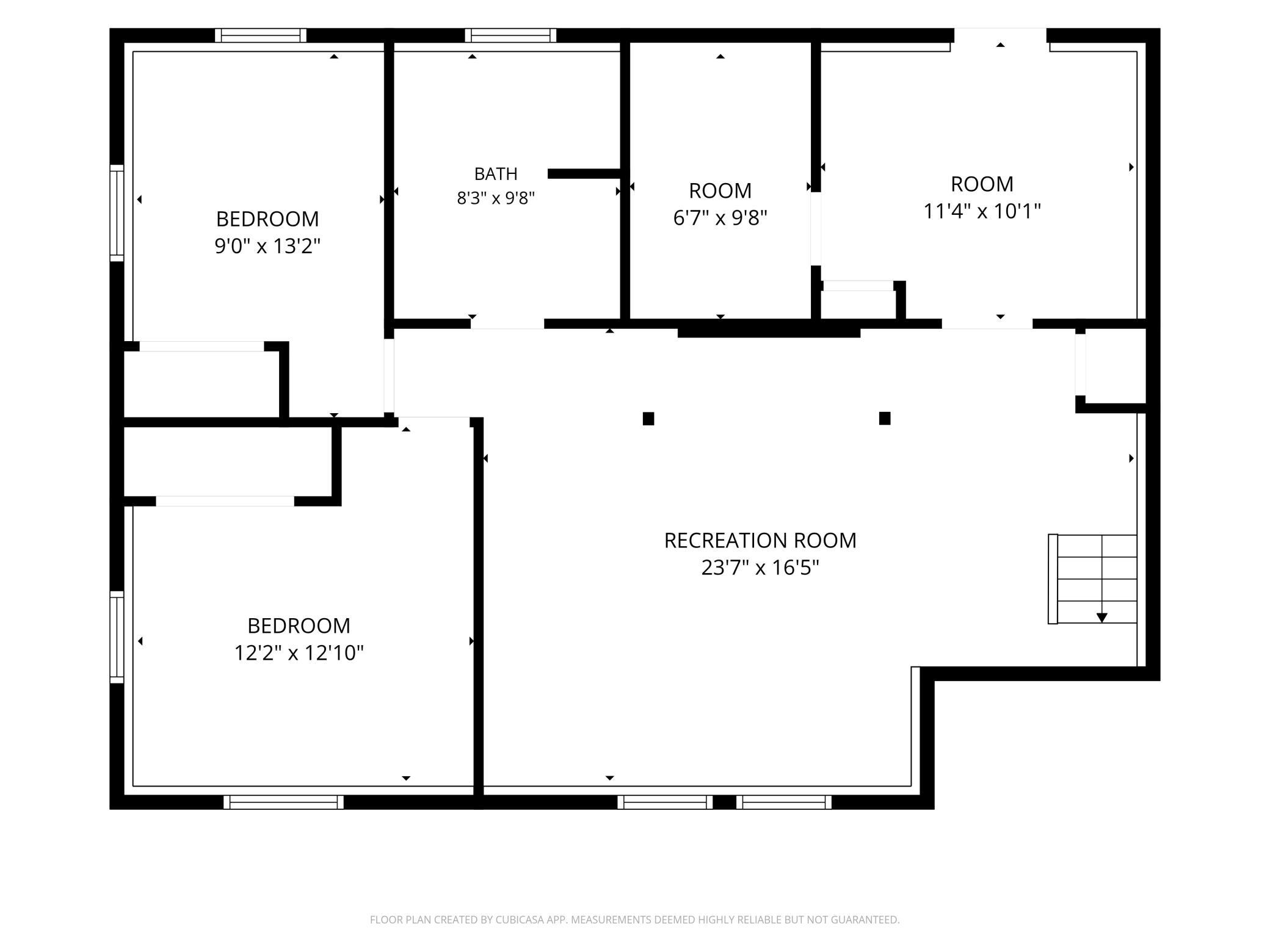 Lower level floorplan