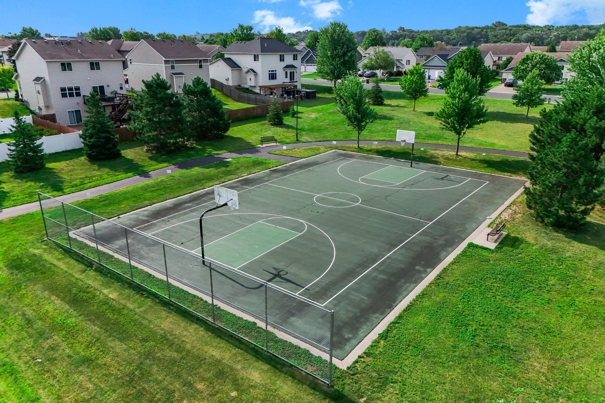 Enjoy fantastic community amenities including a full-size neighborhood basketball court.