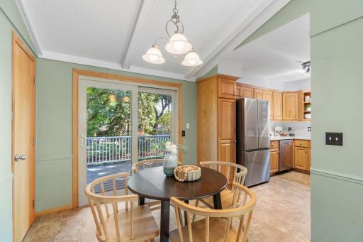 Dining area and kitchen