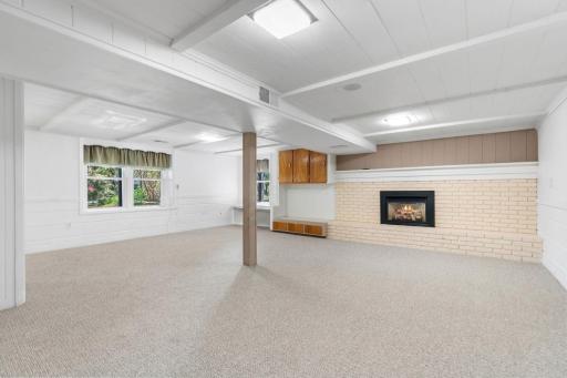 Lower-level family room and common area