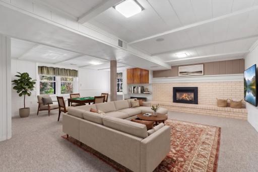 Virtually Staged lower Level