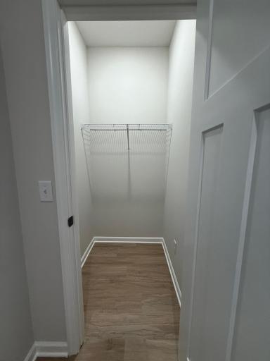 Plenty of room for coats and shoes in the foyer closet