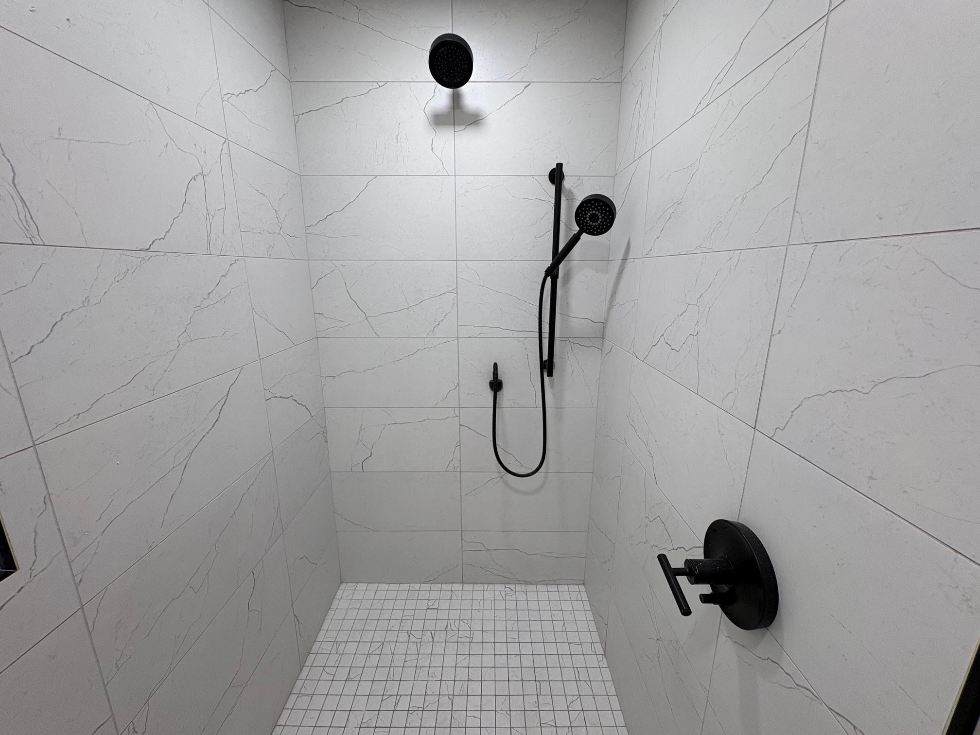 New tiled shower