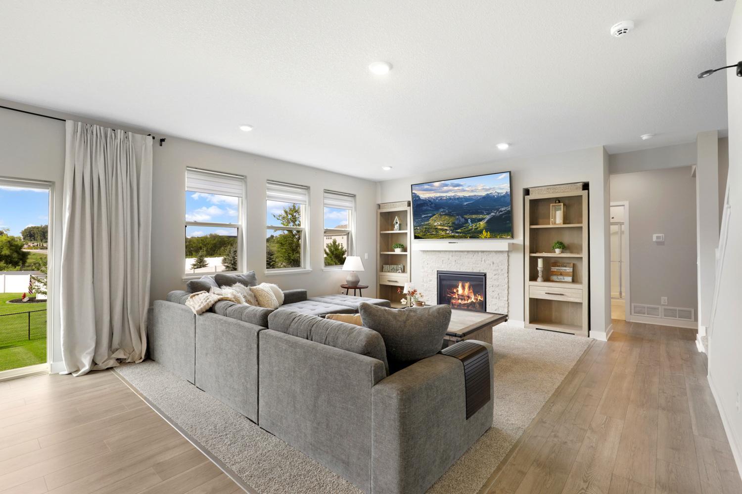 Cozy Fireplace Gathering Space