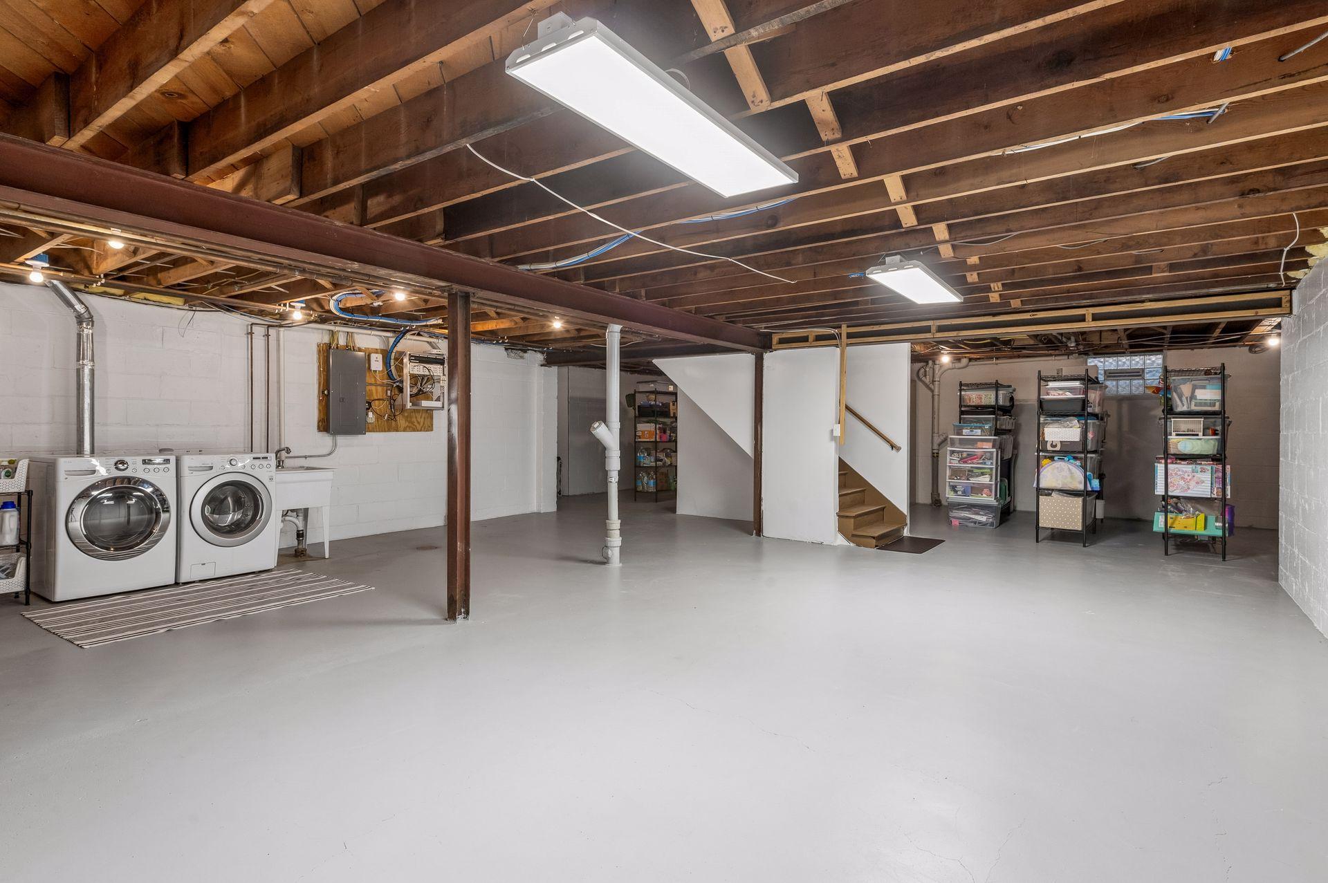 Another view of the spacious and open lower level