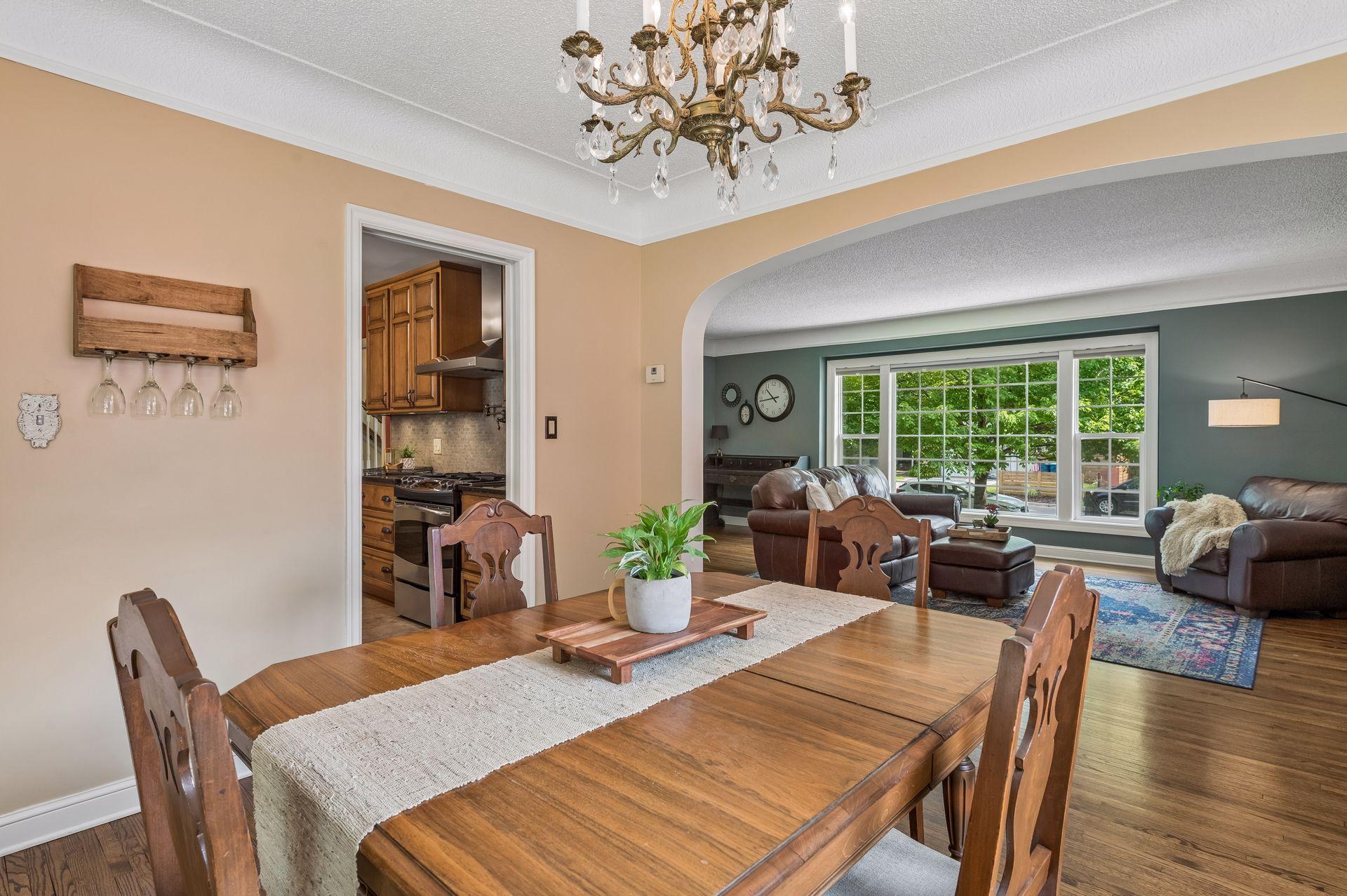 Another view from the dining room looking into the front of the house