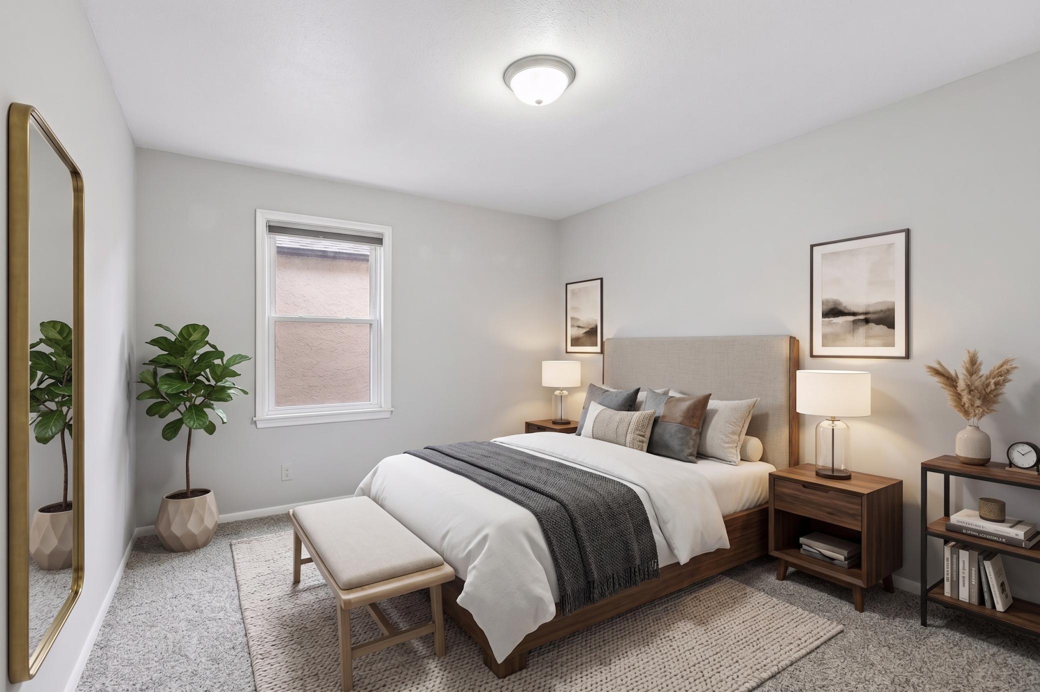 Bedroom Virtually Staged