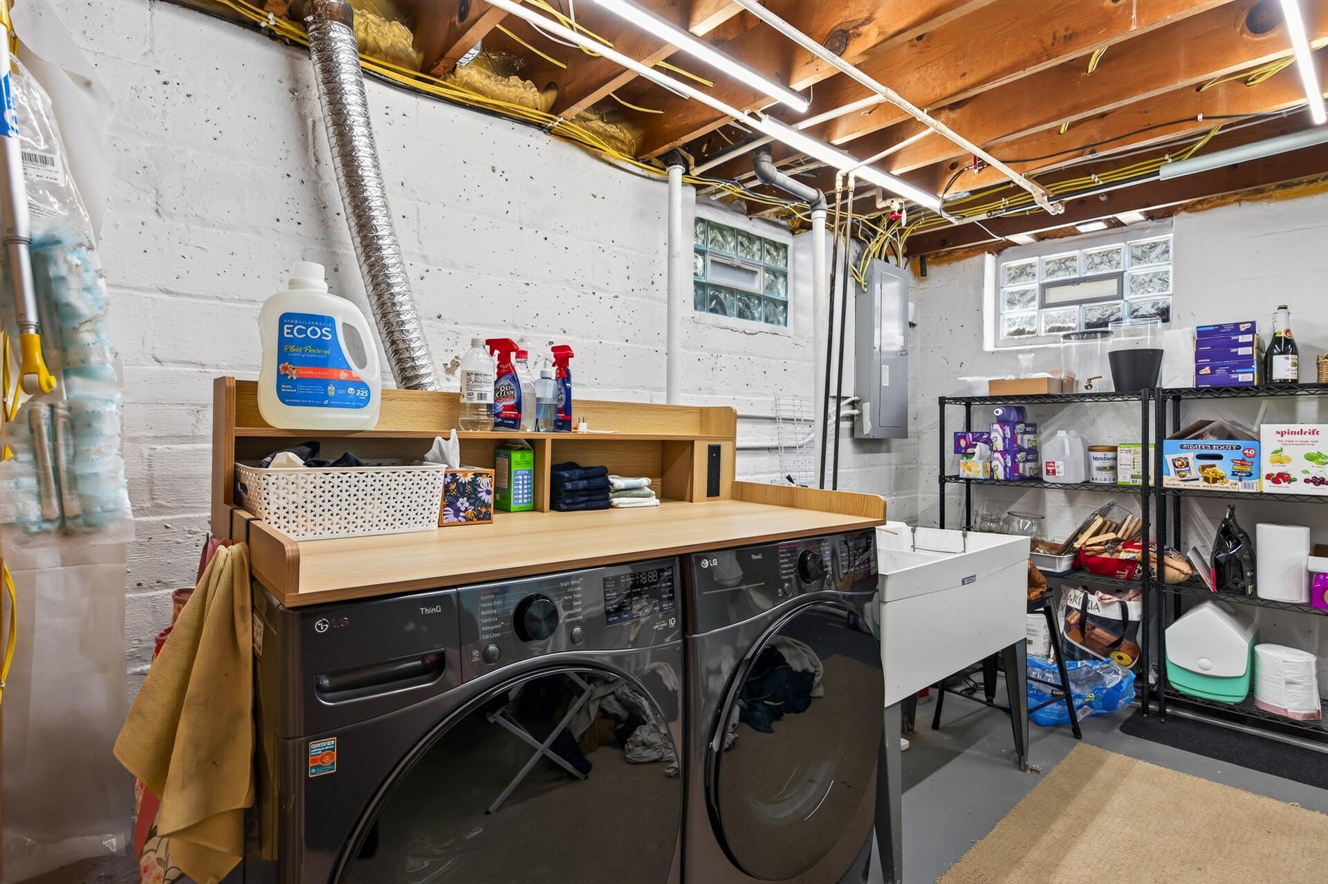 Good sized laundry & adjacent storage