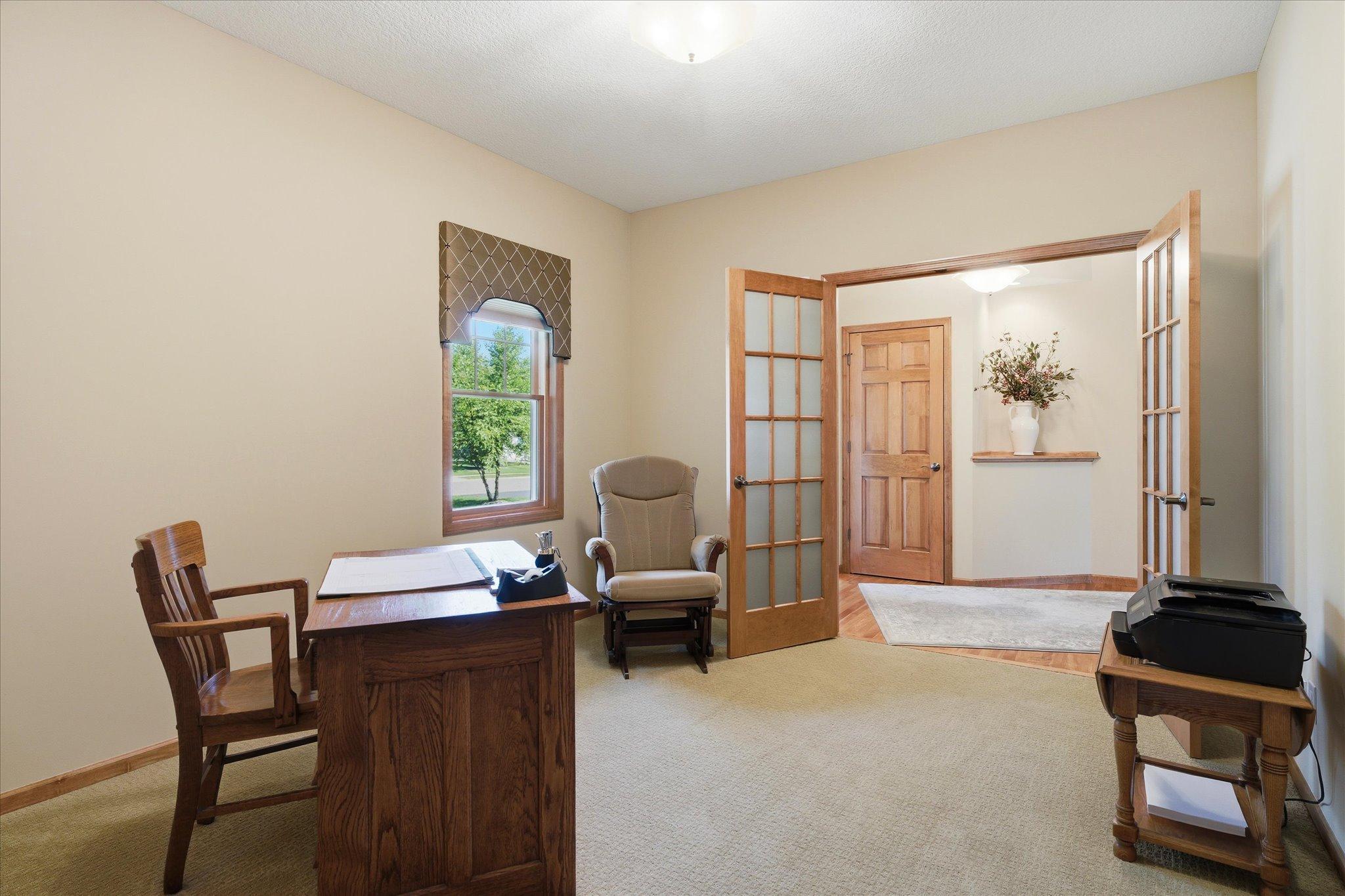 Spacious flex room offers abundant natural light and endless possibilities.