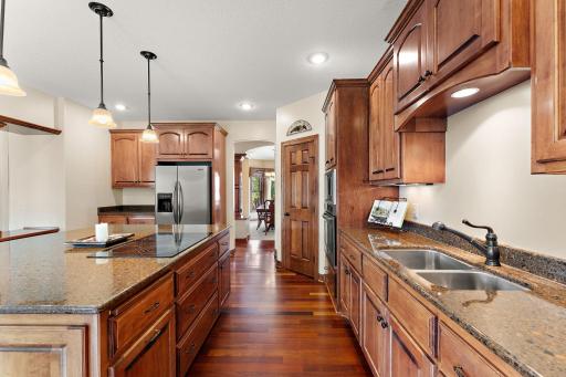 Kitchen view from informal dining space