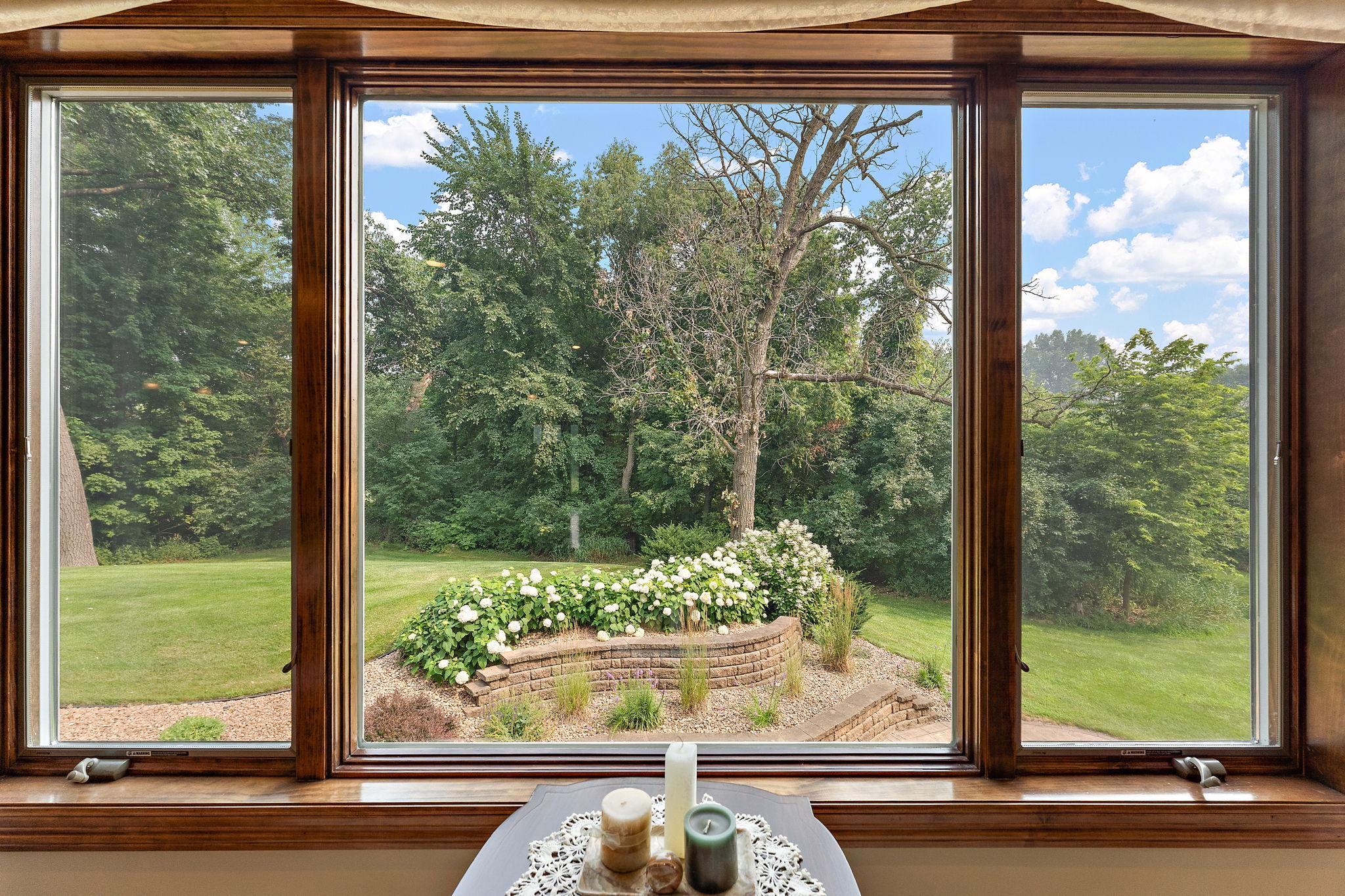 Backyard View from Kitchen