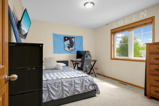 Third upper level bedroom.