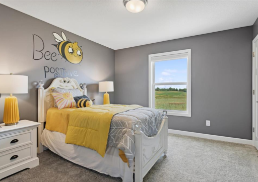 Photo is from when the home was staged as a model home.