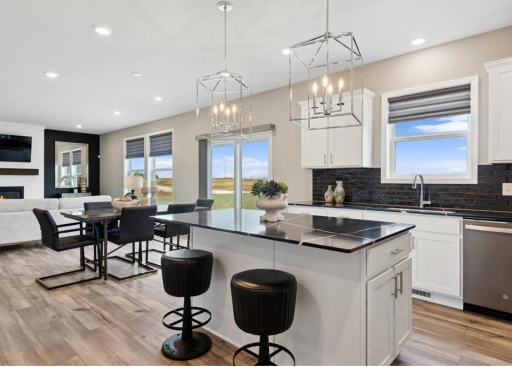 When the home was a decorated model - open concept main floor offering a large kitchen / conveniently placed dinette which offers a seamless transition in the expansive family/great room.