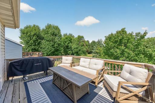Relax and recharge on the spacious deck