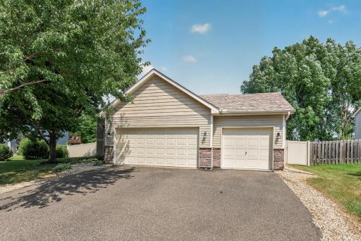 Large 3-car attached garage