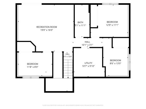Lower level Floor Plan