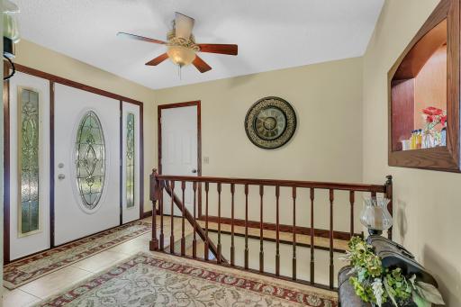 This large welcoming foyer area is amazing! Offering access to the garage and basement it also has 2 closets for all your outerwear needs.
