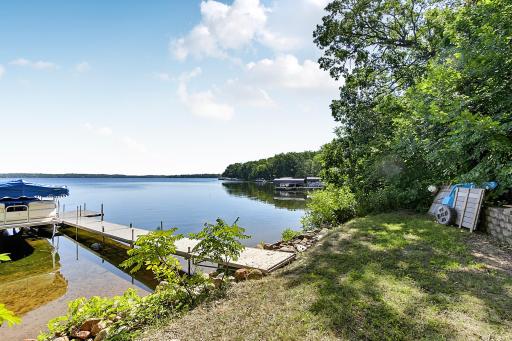 Waters edge is a great place to spend your summer days! This nice flat area would be great for a lakeside picnic or bon fire pit. The lake drops off very gradually making it great for even the smallest family members.