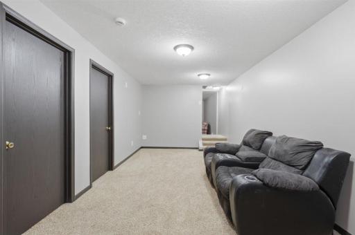 Another view of the family room of the lower level