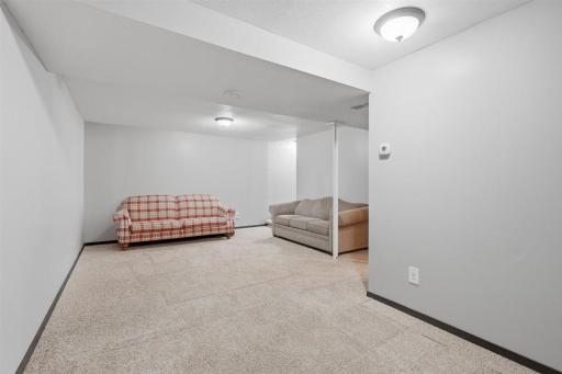 Another view of the rec room in the lower level