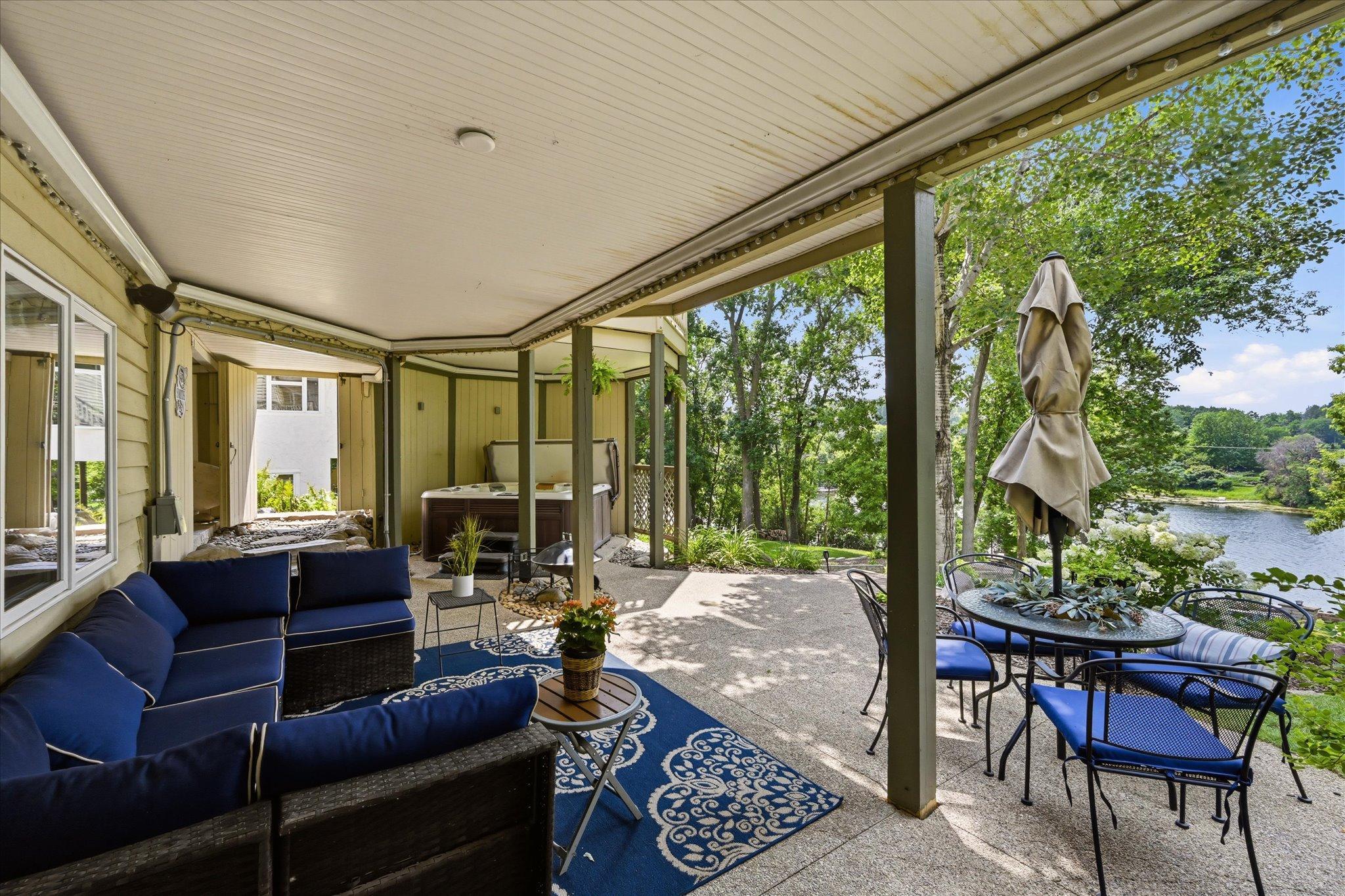 Patio and Hot Tub