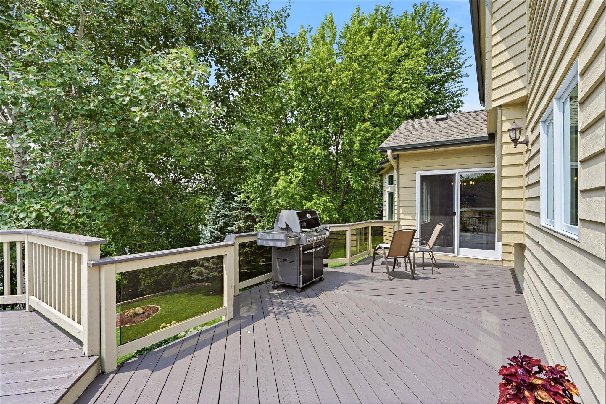 Deck Overlooks Water