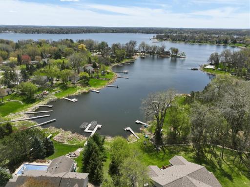 Nestled in a bay of beautiful South Center Lake