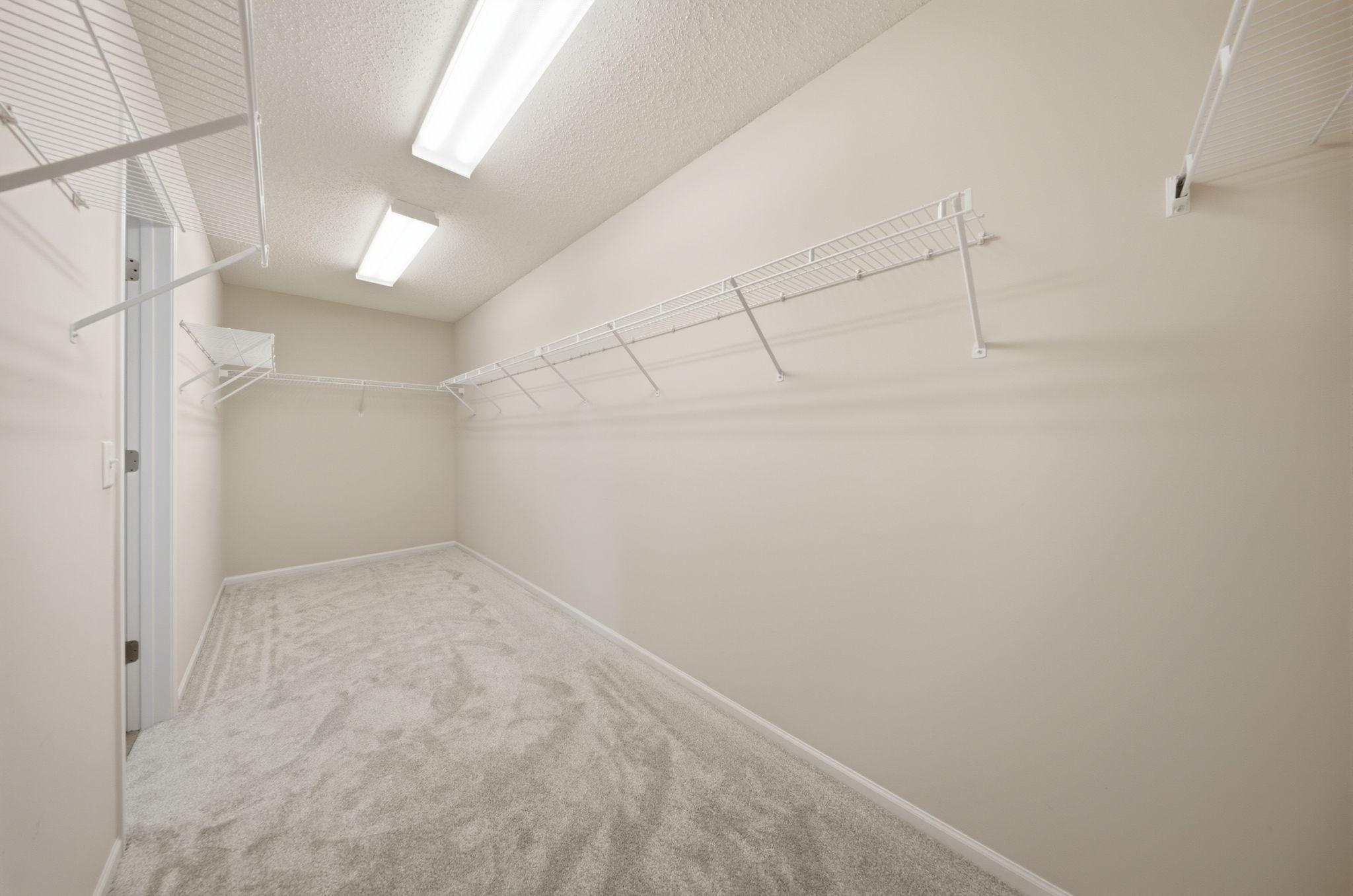 Primary closet.