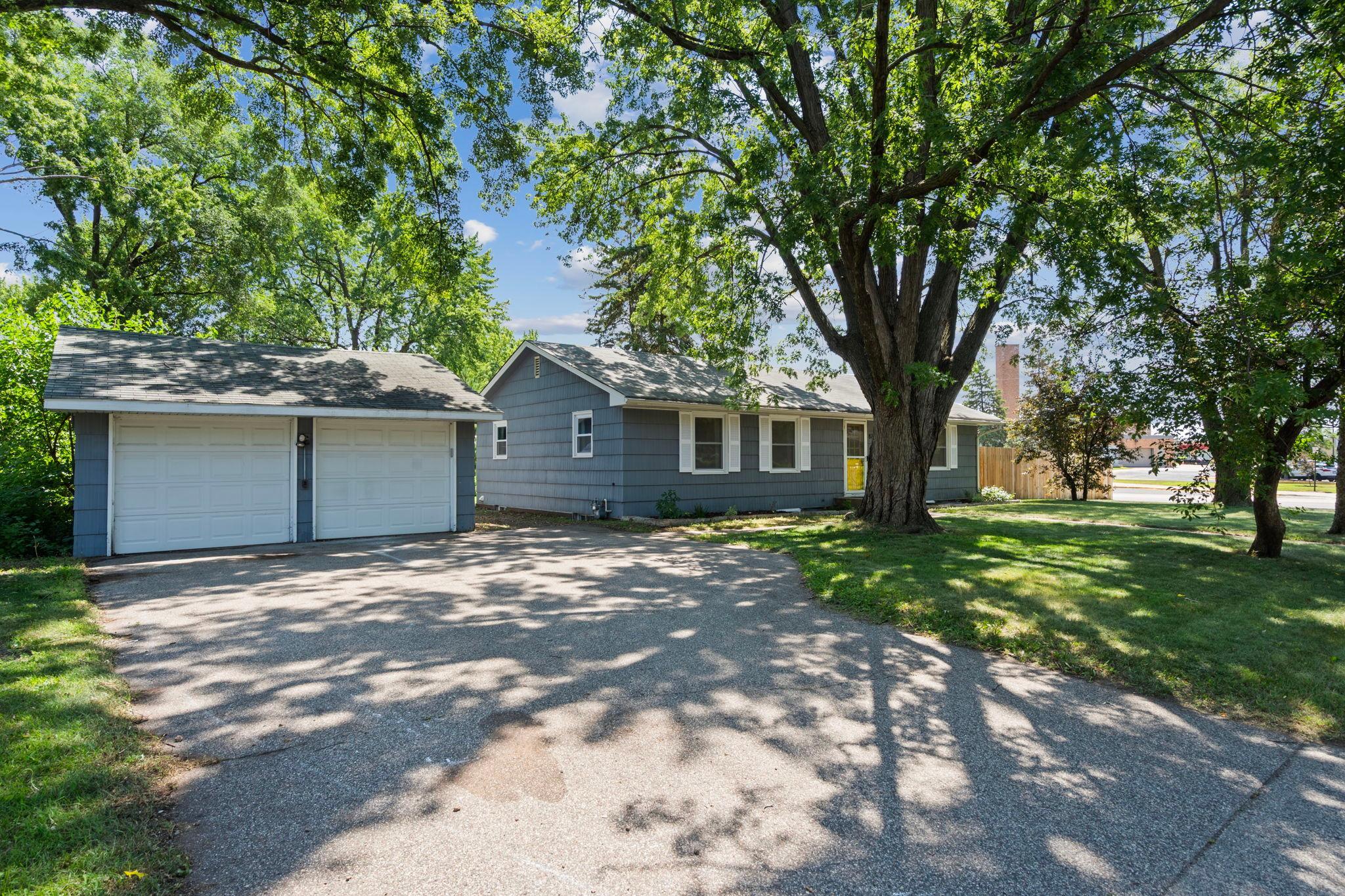 2 stall garage and big driveway!