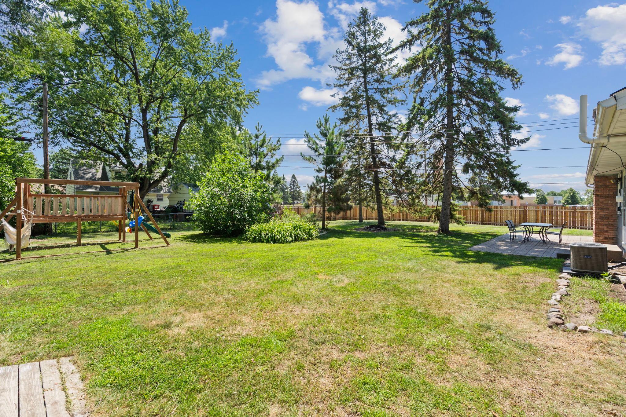 Huge backyard!