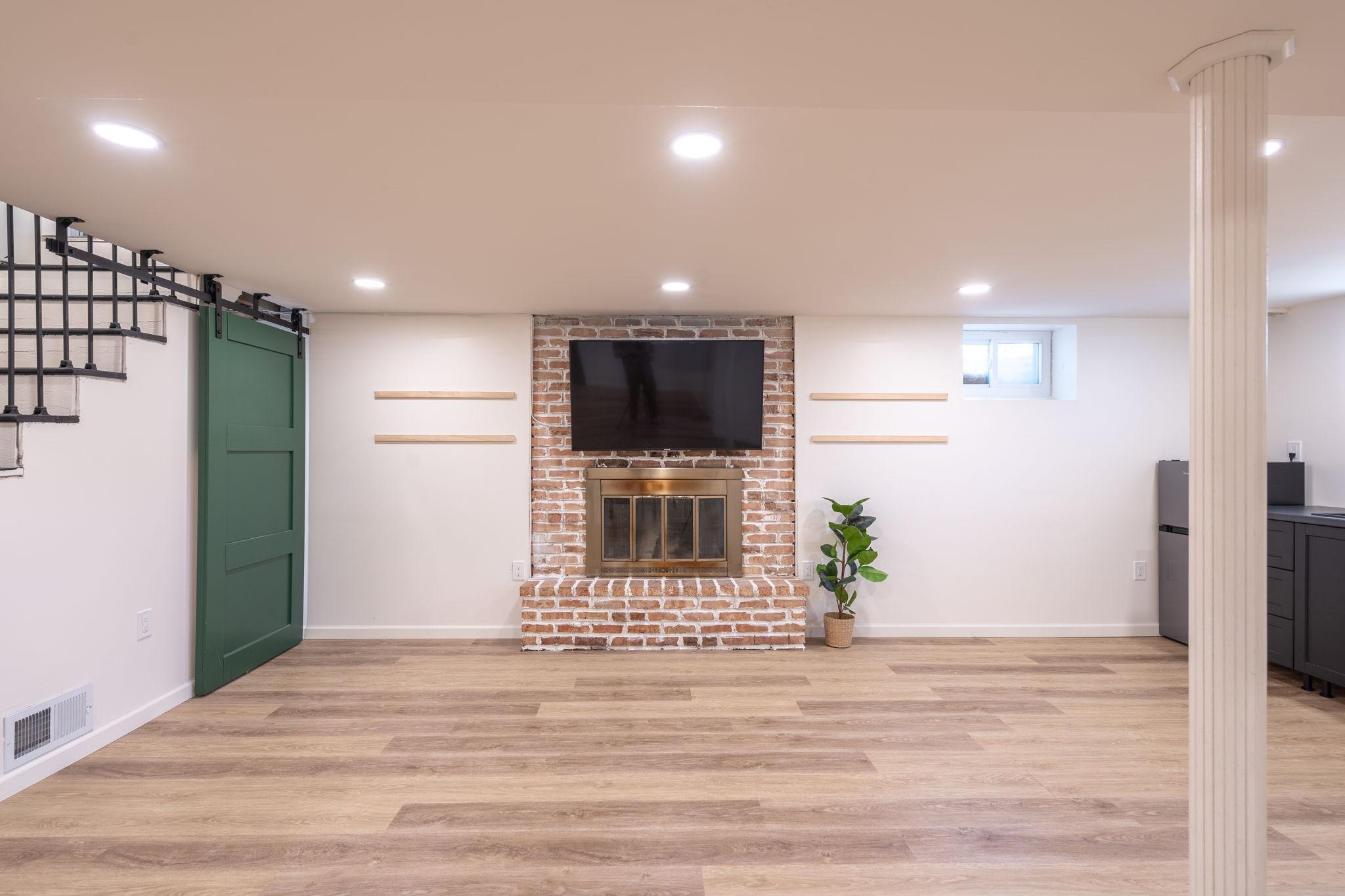 Basement - fireplace #2 wood burning
