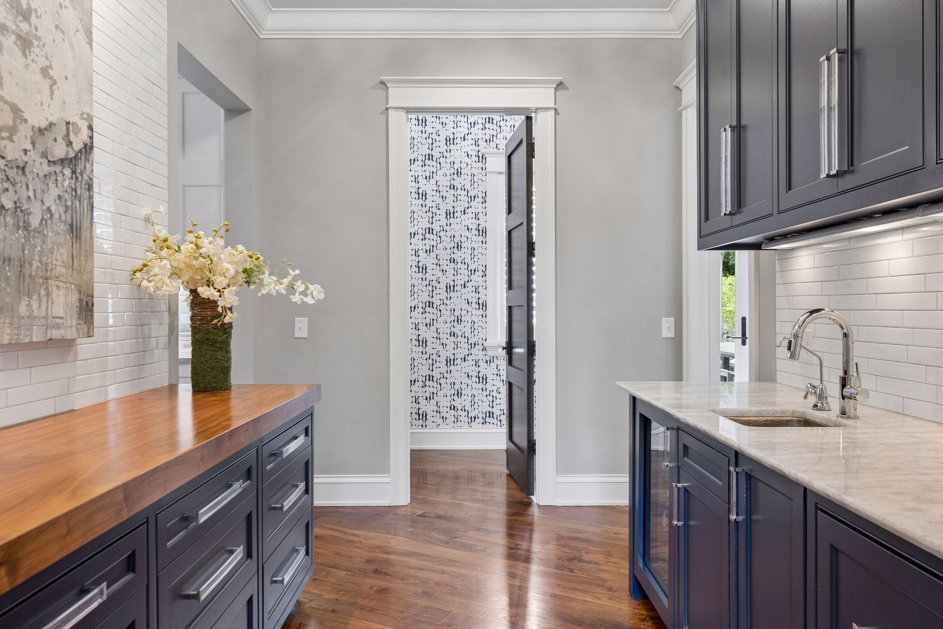 Butler's Pantry w/ Beverage Fridge & Sink