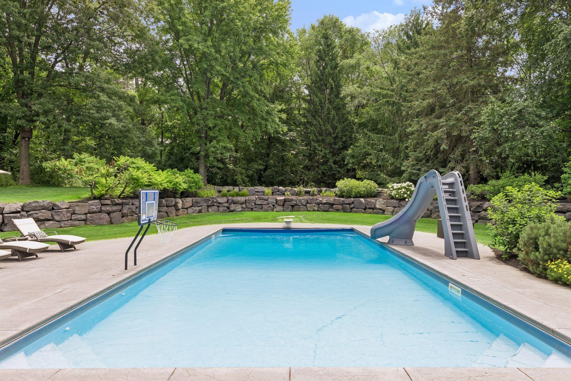 Pool w/ Diving Board & Slide