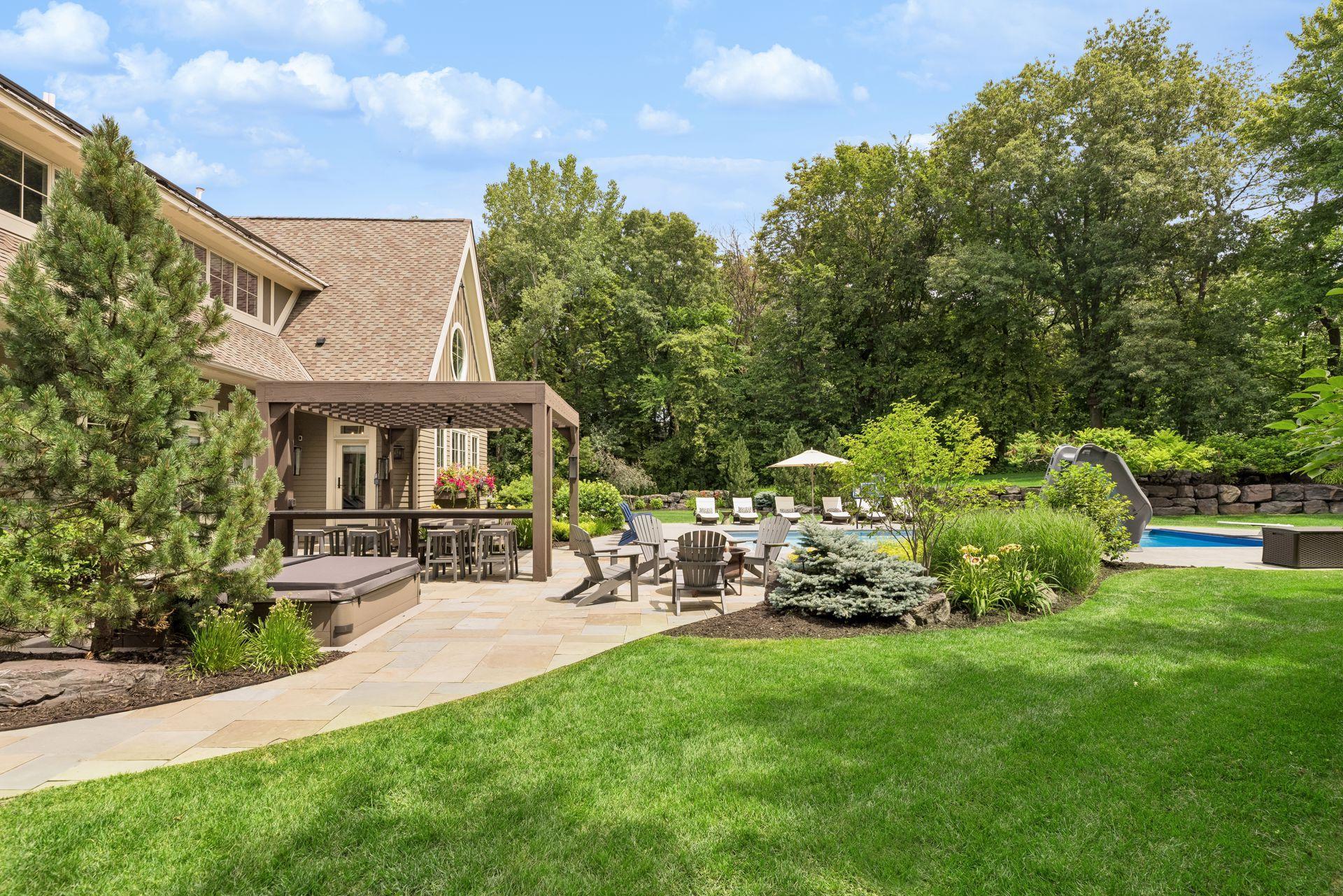 Professionally Landscaped Backyard