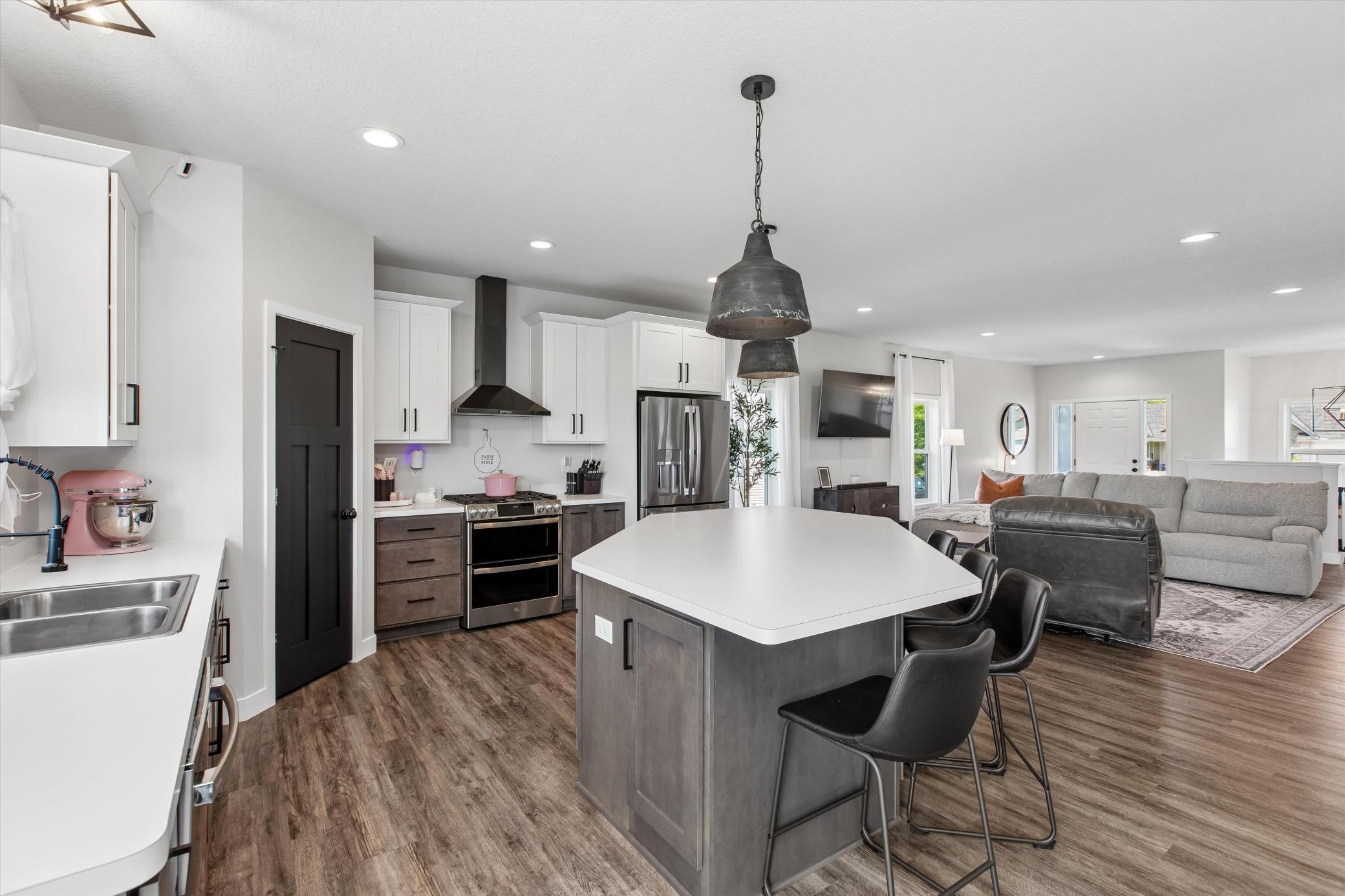 Beautiful stainless steel appliances
