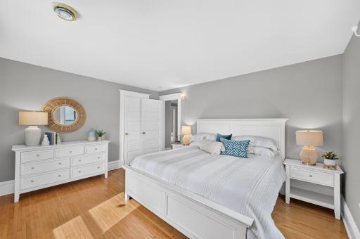 This will be the second spacious bedroom with beautiful hardwood floors