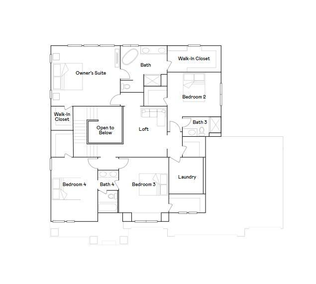 Second level floorplan