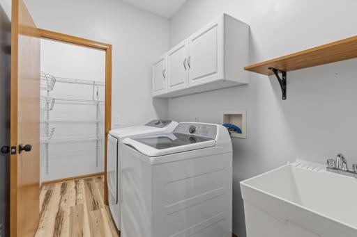 Main Level Laundry Room and Large Pantry