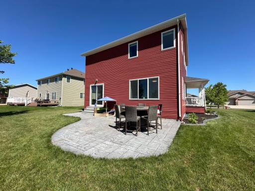Stamped concrete patio