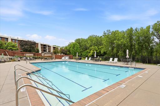 Did You Know This Condo Has a Pool? And a BEAUTIFUL Pool Area For Your Summer Hangouts!