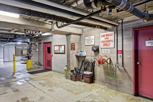 Car Wash Station Located in Parking Garage - Free and For Residents Only