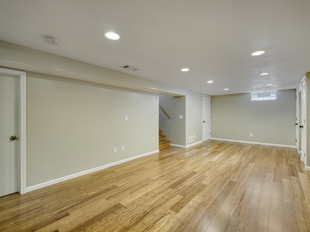 Your updated and finished lower level offers a spacious family room.