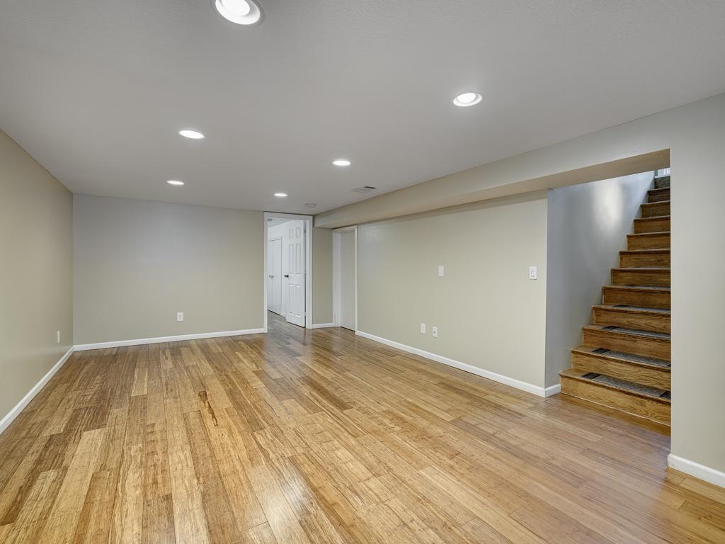 Your updated and finished lower level offers a spacious family room.
