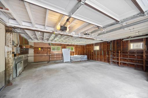 Plenty of storage in this garage